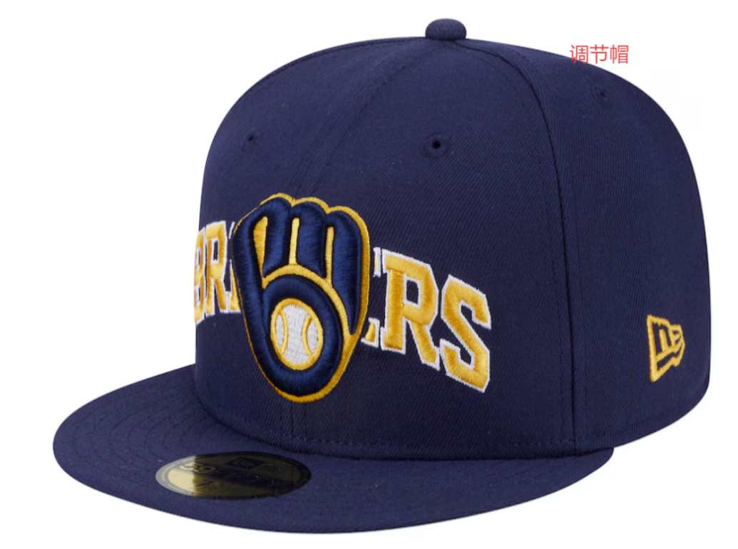 2025 MLB Milwaukee Brewers blue hat YS->mlb hats->Sports Caps